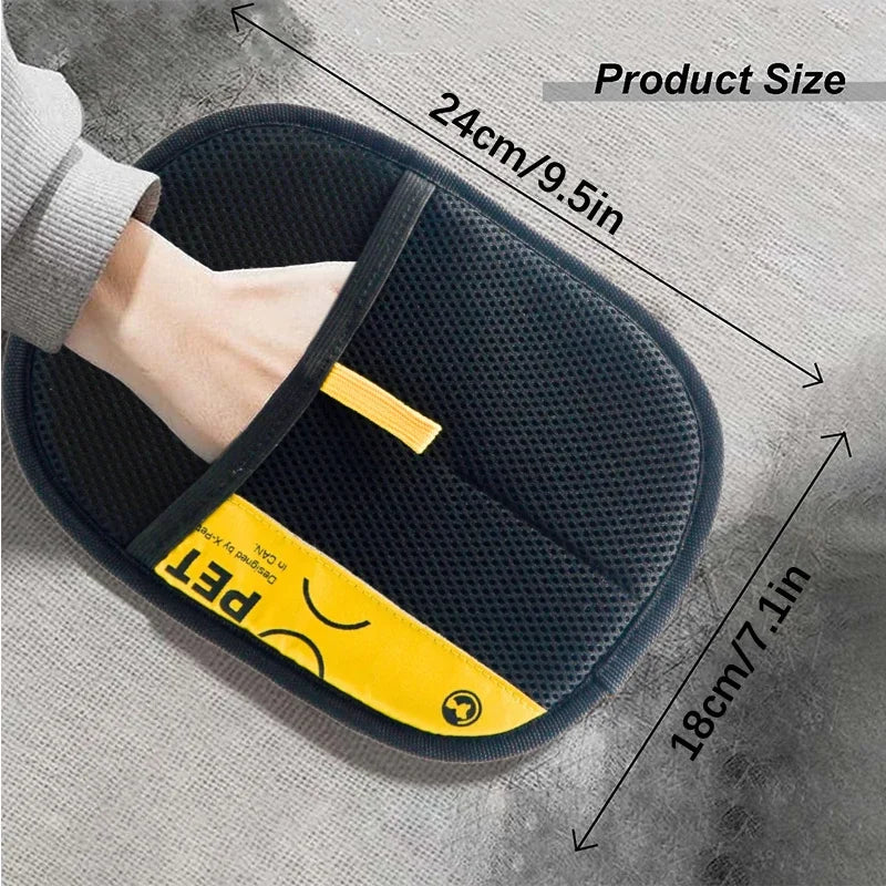 Pet Grooming Glove – Gentle Fur Removal for Cats & Dogs