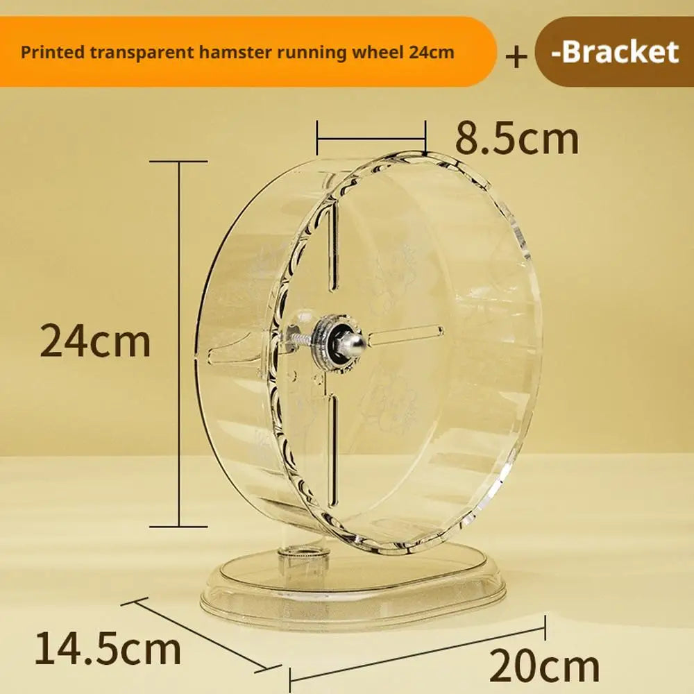 Ultra quiet Transparent hamster Running Wheel.