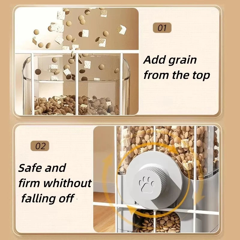 Small pet cage water &food  dispenser.