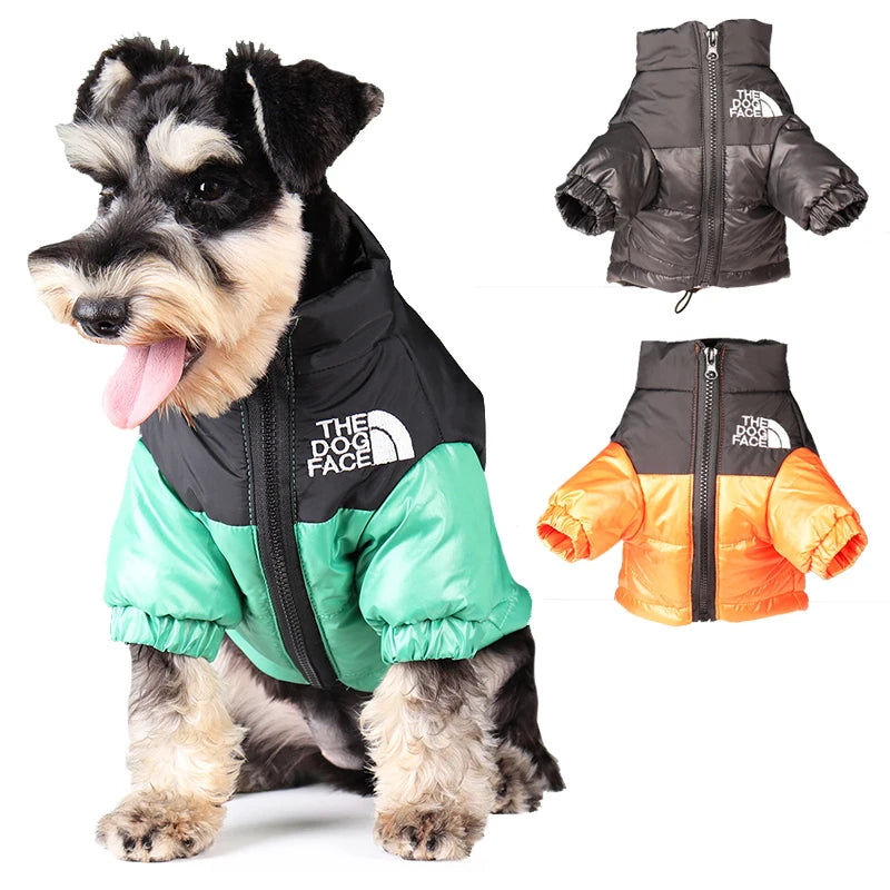 The dog face coat/jacket.