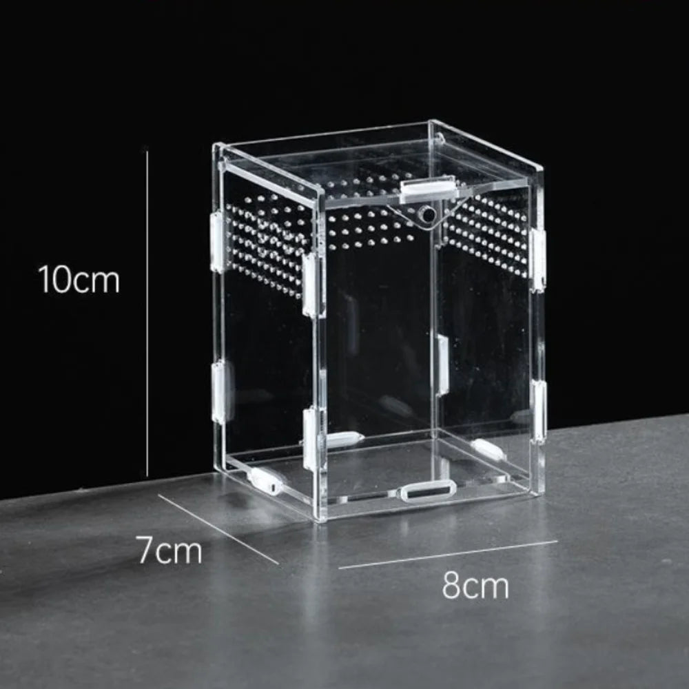 Durable Acrylic Reptile Habitat Clear box.