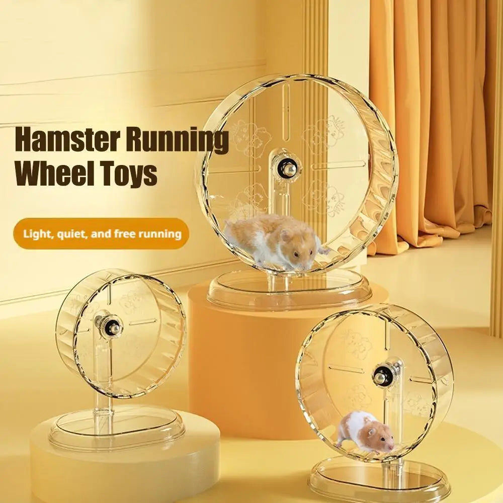 Ultra quiet Transparent hamster Running Wheel.