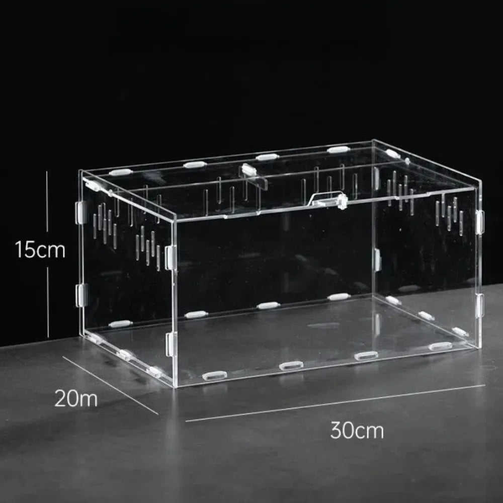 Durable Acrylic Reptile Habitat Clear box.